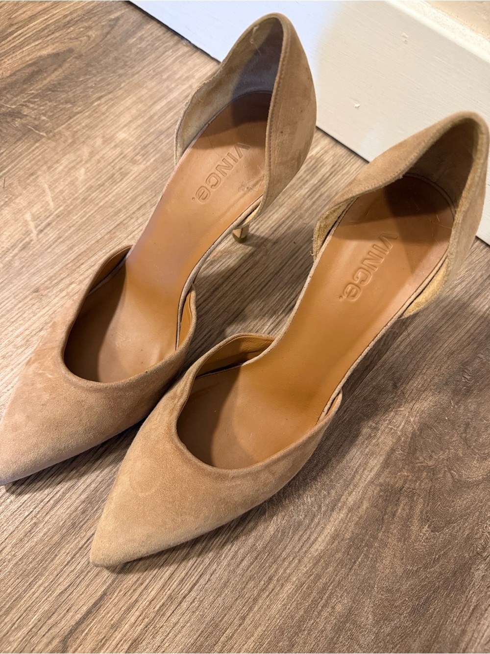 Vince Tan Suede Pumps